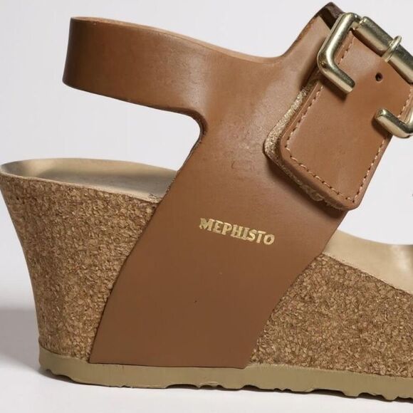 Mephisto Lissandra NEW Supportive  Wedge Sandal Women’s Size 38 EU SOFT‑AIR Cork - Picture 7 of 13